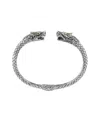 Samuel B. 18k & Silver Dragon Bangle Bracelet