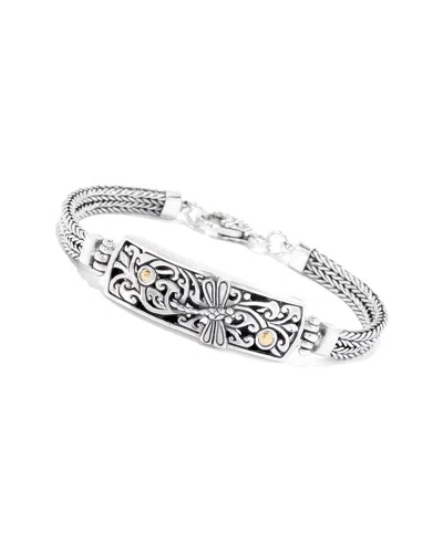 Samuel B. 18k & Silver Dragonfly Double Strand Bracelet In Metallic