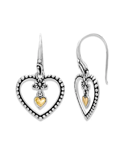 Samuel B. 18k & Silver Heart Earrings In Metallic