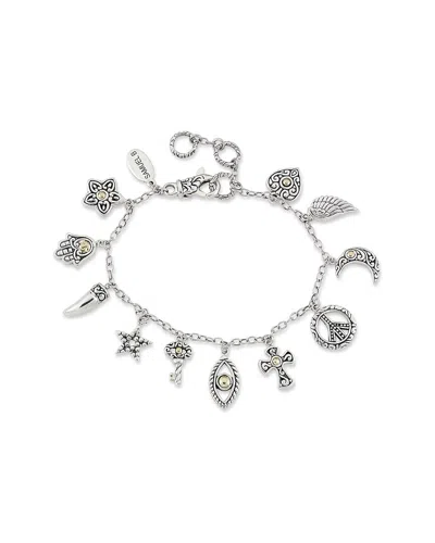 Samuel B. 18k & Silver Inspirational Bracelet In Transparent