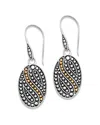 Samuel B. 18k & Silver Oval Dot Earrings