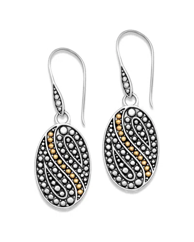 Samuel B. 18k & Silver Oval Dot Earrings In Silver And Gold