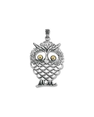 Samuel B. 18k & Silver Owl Pendant