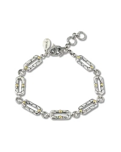 Samuel B. 18k & Silver Pebble Bracelet In Metallic