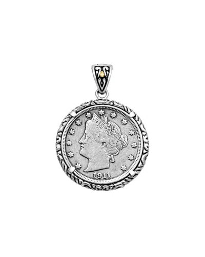 Samuel B. 18k & Silver Pendant In Metallic