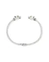 Samuel B. 18k & Silver Pig Bangle Bracelet