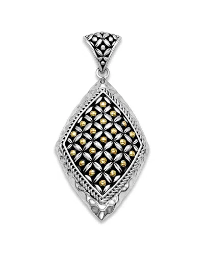 Samuel B. 18k & Silver Rhombus Pendant In Brown