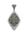 Samuel B. 18k & Silver Rhombus Pendant