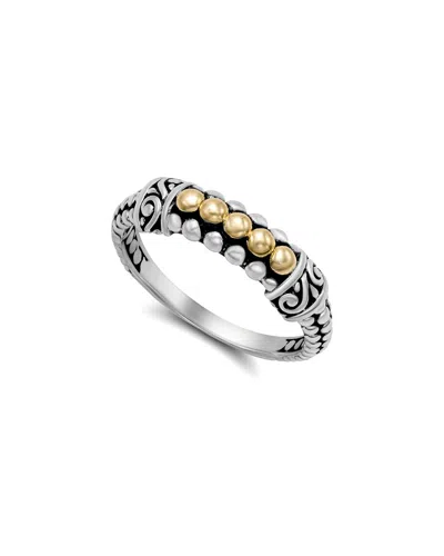 Samuel B. 18k & Silver Scrollwork Ring In Metallic