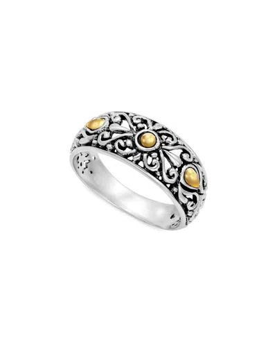 Samuel B. 18k & Silver Scrollwork Ring In Animal Print