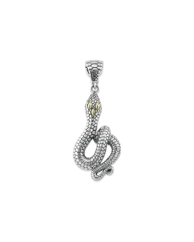 Samuel B. 18k & Silver Snake Pendant In Metallic