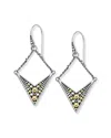 Samuel B. 18k & Silver Tribal Open Drop Earrings In Metallic