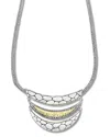 Samuel B. 18k & Silver Triple Bar Necklace