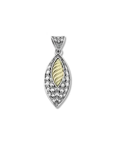 SAMUEL B. SAMUEL B. 18K & SILVER WAVE EARRINGS