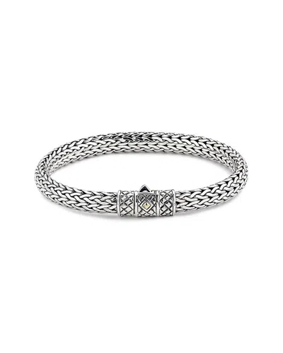 Samuel B. 18k & Silver Woven Chain Bracelet In Metallic