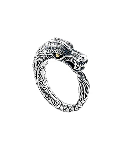 Samuel B. 18k & Sterling Silver Dragon Ring