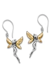 Samuel B. 18k Gold & Sterling Silver Fairie Drop Earrings In Silver And Gold