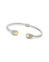 Samuel B. 18k Over Silver Bangle Bracelet