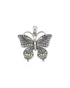 Samuel B. 18k Over Silver Butterfly Pendant