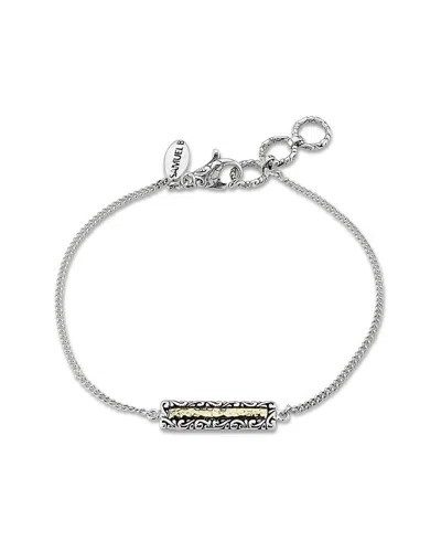 SAMUEL B. SAMUEL B. 18K OVER SILVER HAMMERED BRACELET