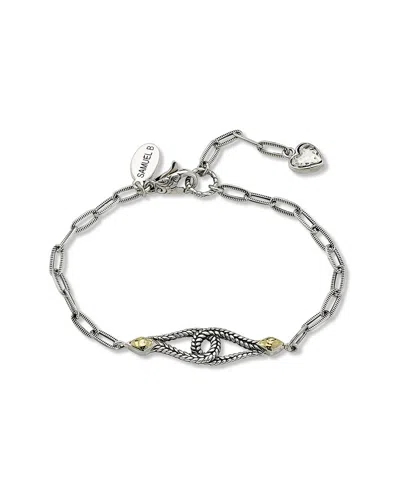 Samuel B. 18k Over Silver Paperlick Loop Bracelet