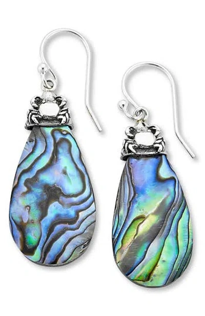 Samuel B. Abalone Crab Drop Earrings In Multi