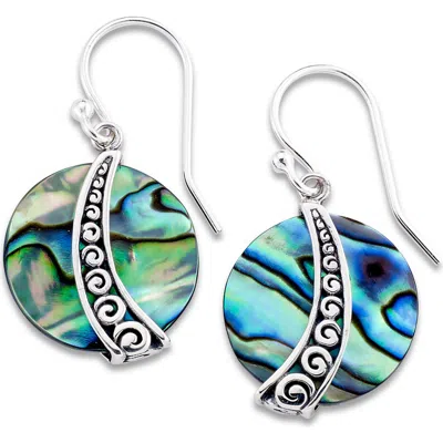 Samuel B. Abalone Drop Earrings In Brown
