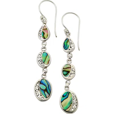 Samuel B. Abalone Drop Earrings In Multi