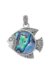 Samuel B. Abalone Fish Pendant