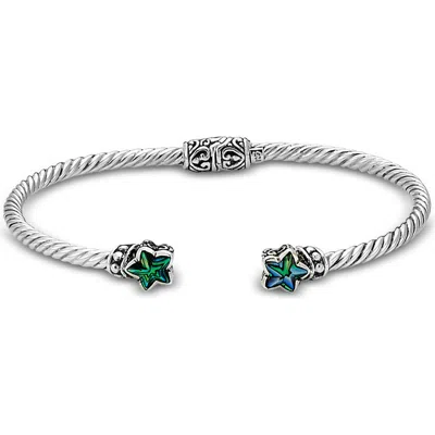 Samuel B. Abalone Star Bangle Bracelet In Metallic