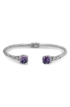 Samuel B. Amethyst Bangle In Metallic