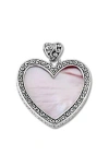 Samuel B. Bali Design Heart Pendant In Pink