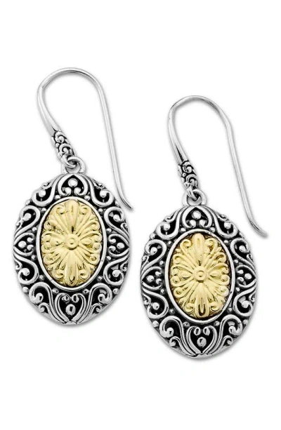 Samuel B. Bali Sterling Silver & 18k Gold Oval Drop Earrings