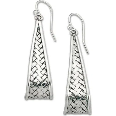 Samuel B. Basket Weave Drop Earrings