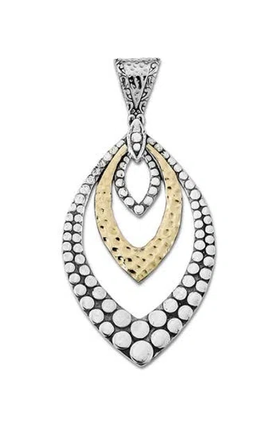 SAMUEL B. SAMUEL B. BEADED MARQUISE PENDANT