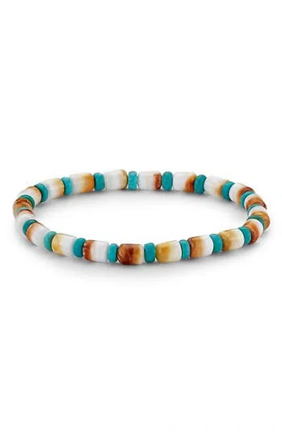Samuel B. Beaded Shell Stretch Bracelet In Multi