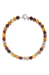 Samuel B. Beaded Stone Necklace In Multi