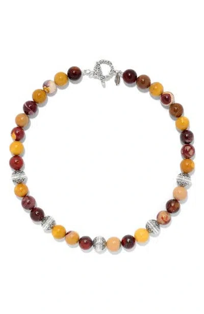 Samuel B. Beaded Stone Necklace In Multi