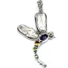 Samuel B. Biwa Pearl Dragonfly Pendant