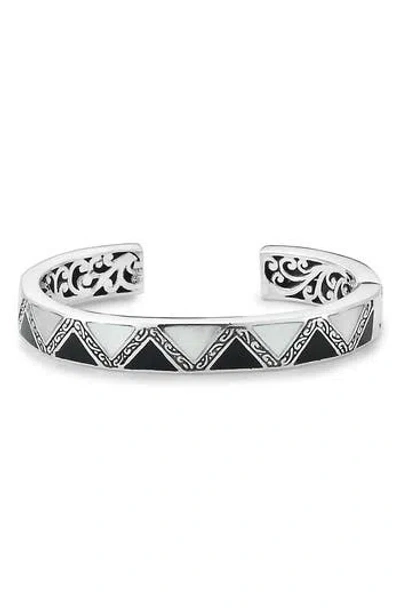 Samuel B. Black & White Mother-of-pearl Cuff Bracelet