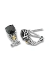 Samuel B. Black Spinel Hoop Earrings In Black