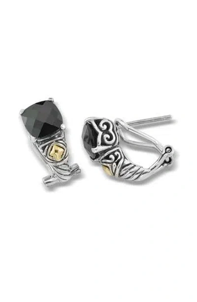 Samuel B. Black Spinel Hoop Earrings