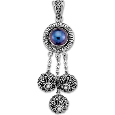 Samuel B. Blue Mabe Pearl Pendant