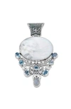 Samuel B. Blue Topaz & Mother-of-pearl Pendant