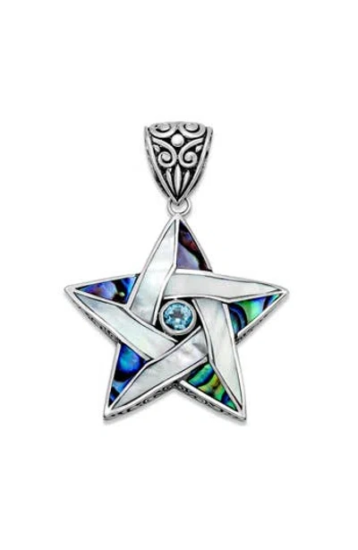 SAMUEL B. SAMUEL B. BLUE TOPAZ STAR PENDANT
