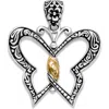 Samuel B. Butterfly Pendant In Silver And Gold