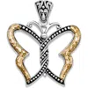 Samuel B. Butterfly Pendant In Silver And Gold