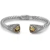 Samuel B. Citrine Tipped Bangle In Metallic