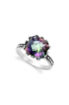 Samuel B. Silver 4.20 Ct. Tw. Mystic Quartz Ring In Multi