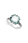 Samuel B. Cushion Cut Quartz Ring